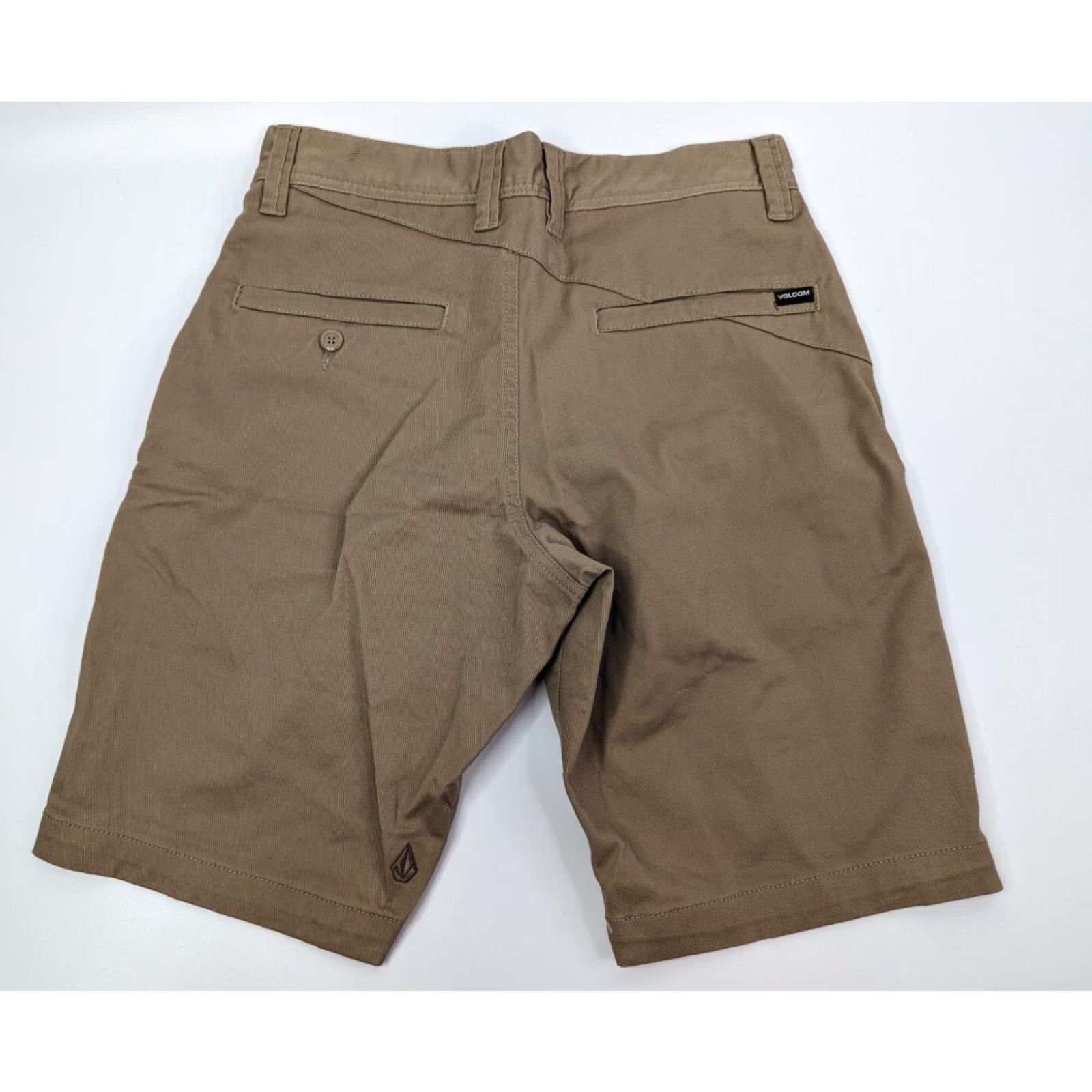 Volcom Volcom Chino Shorts Mens 28 Flat Front Brown Twill Cotton Blend Pockets Casual Regular Flat Front A0911601 Size US 28 / EU 44 - 2 Thumbnail