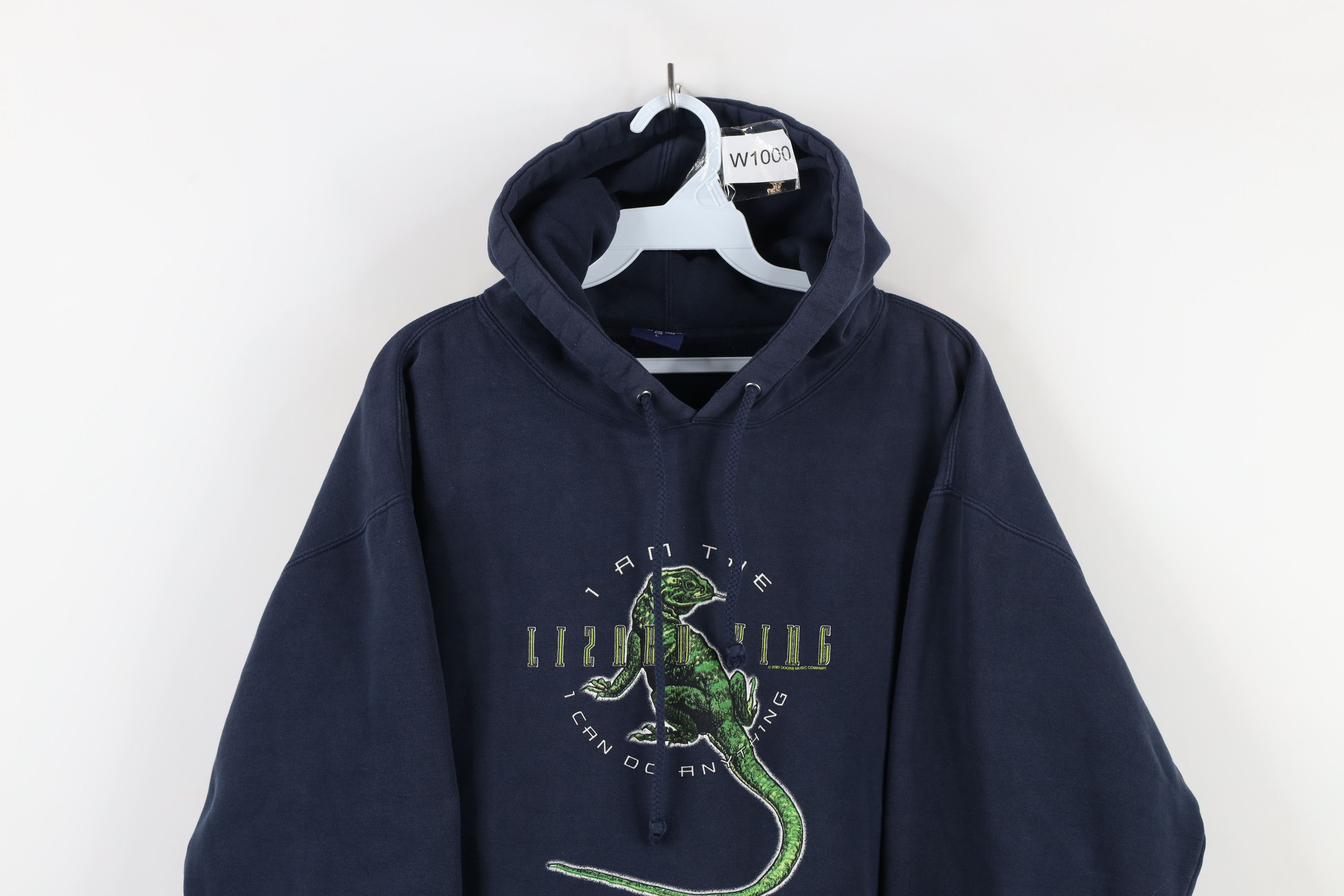 Vintage Vintage Y2K 2003 I Am The Lizard King Jim Morrison Hoodie Size US L / EU 52-54 / 3 - 2 Thumbnail