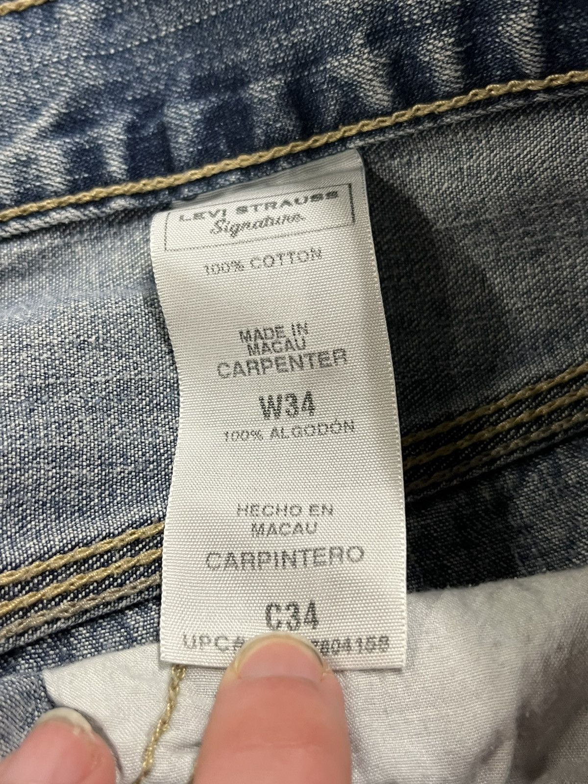 Levi's × Vintage Levi’s carpenter cargo jorts baggy fit skater streetwear Size US 34 / EU 50 - 9 Thumbnail