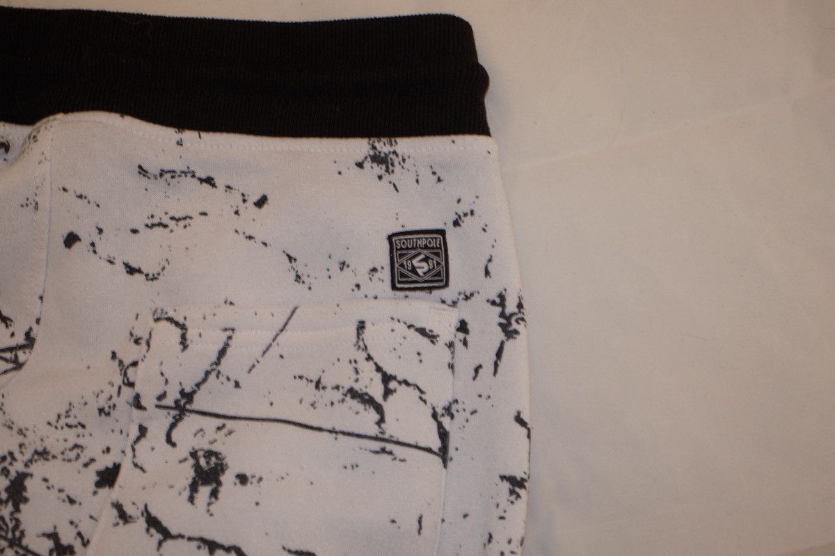Southpole Mens M White & Black Joggers Size US 30 / EU 46 - 3 Thumbnail