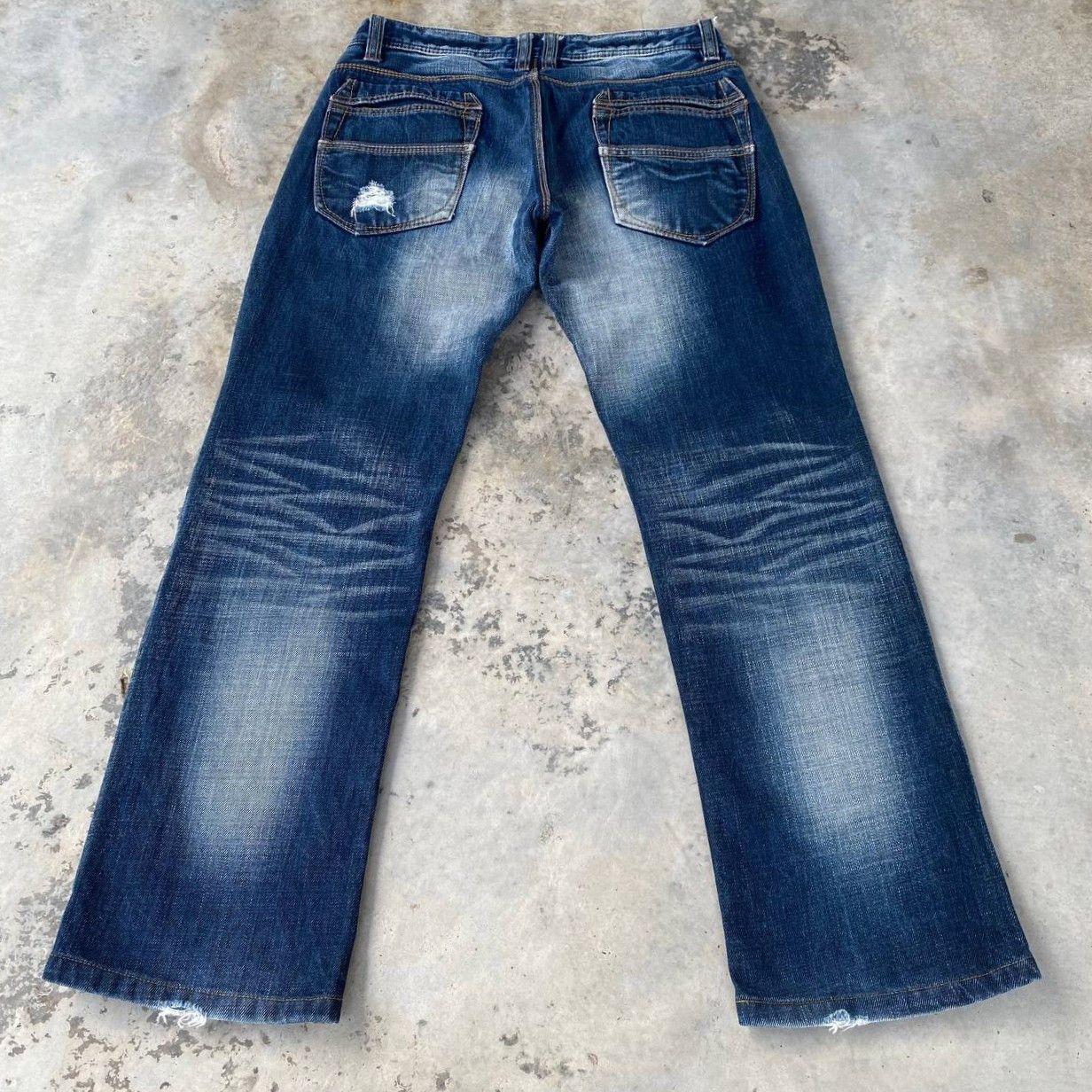 HIDEAWAYS Japan Hideaways Nicole Distressed "Engineered"Panelled Denim Size US 30 / EU 46 - 11 Thumbnail