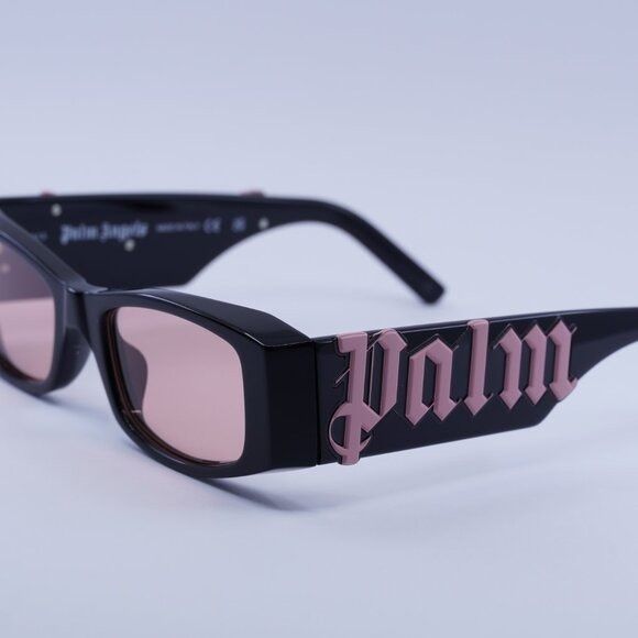 Palm Angels PERI007 ANGEL 1021 Sunglasses Black Rectangle