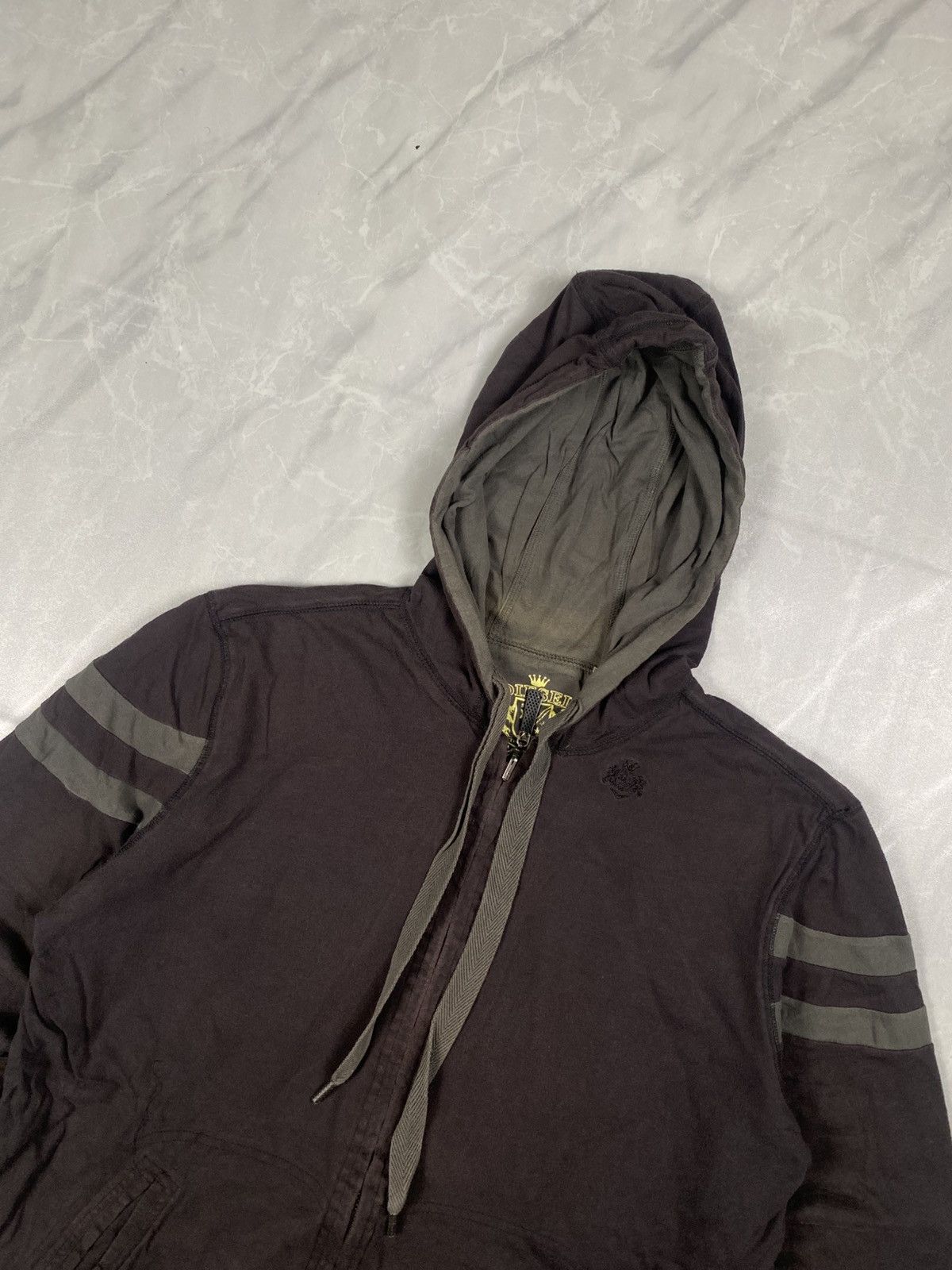 Diesel Rare 00s Diesel Goth Style Reversible Zip Up Hoodie Size US M / EU 48-50 / 2 - 4 Thumbnail