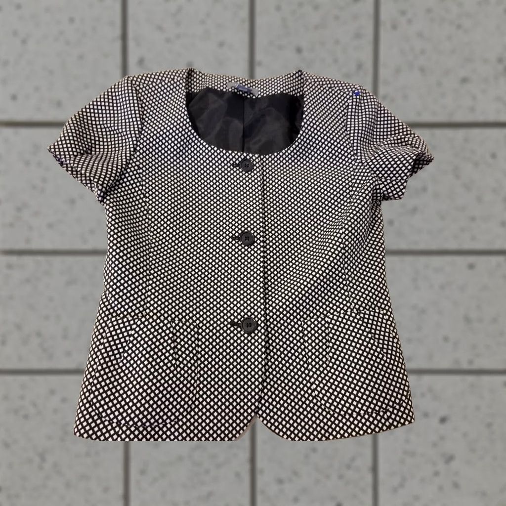 Ann Taylor Womens Ann Taylor Blazer Jacket 4 Grey Gray Size S / US 4 / IT 40 - 1 Thumbnail