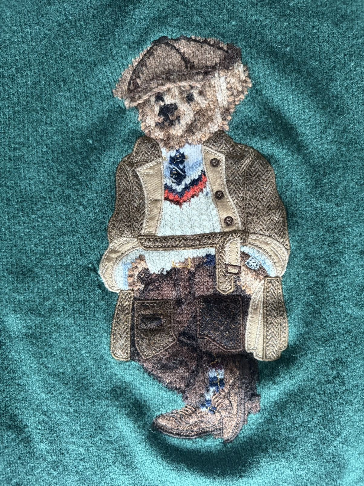 Polo Ralph Lauren Polo Bear Sweater in Wool/Cashmere Green Medium Size US M / EU 48-50 / 2 - 2 Thumbnail