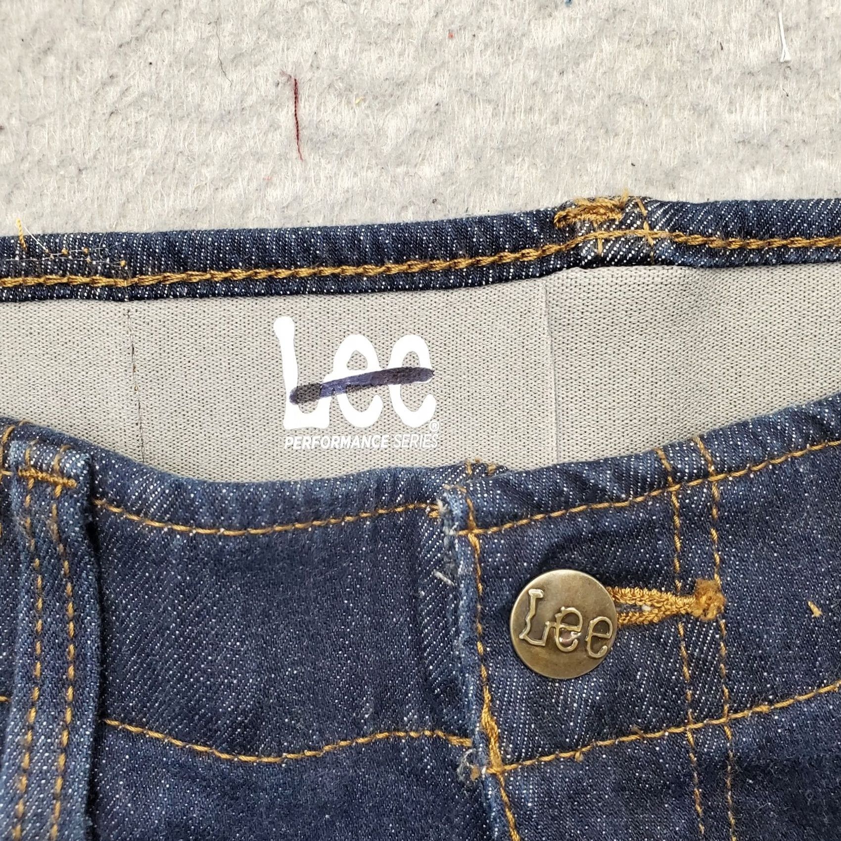 Lee Lee Jeans Mens 32 Blue Denim Faded Grunge Straight Leg Americana Streetwear - Size 32 Size US 32 / EU 48 - 7 Thumbnail
