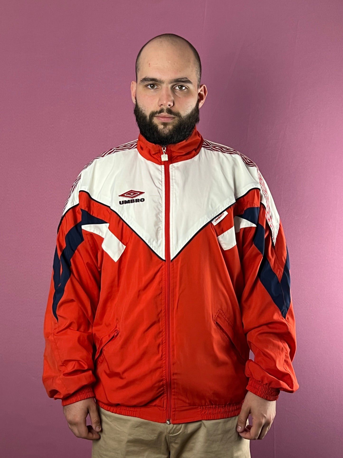 Umbro × Vintage 90s Umbro Vintage Men's Windbreaker Jacket - XL Size US XL / EU 56 / 4 - 2 Thumbnail