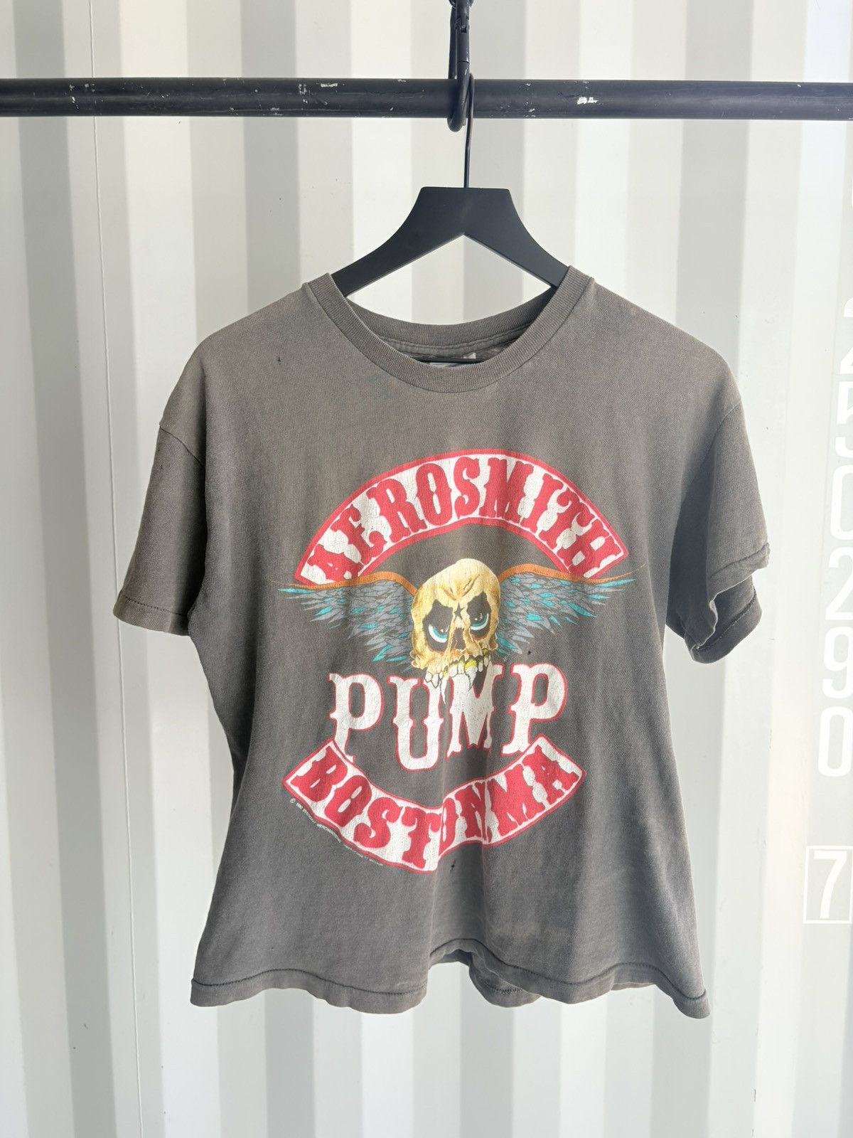 Band Tees Thrashed Aerosmith Faded Shirt Distressed Grunge Band Size US M / EU 48-50 / 2 - 1 Thumbnail