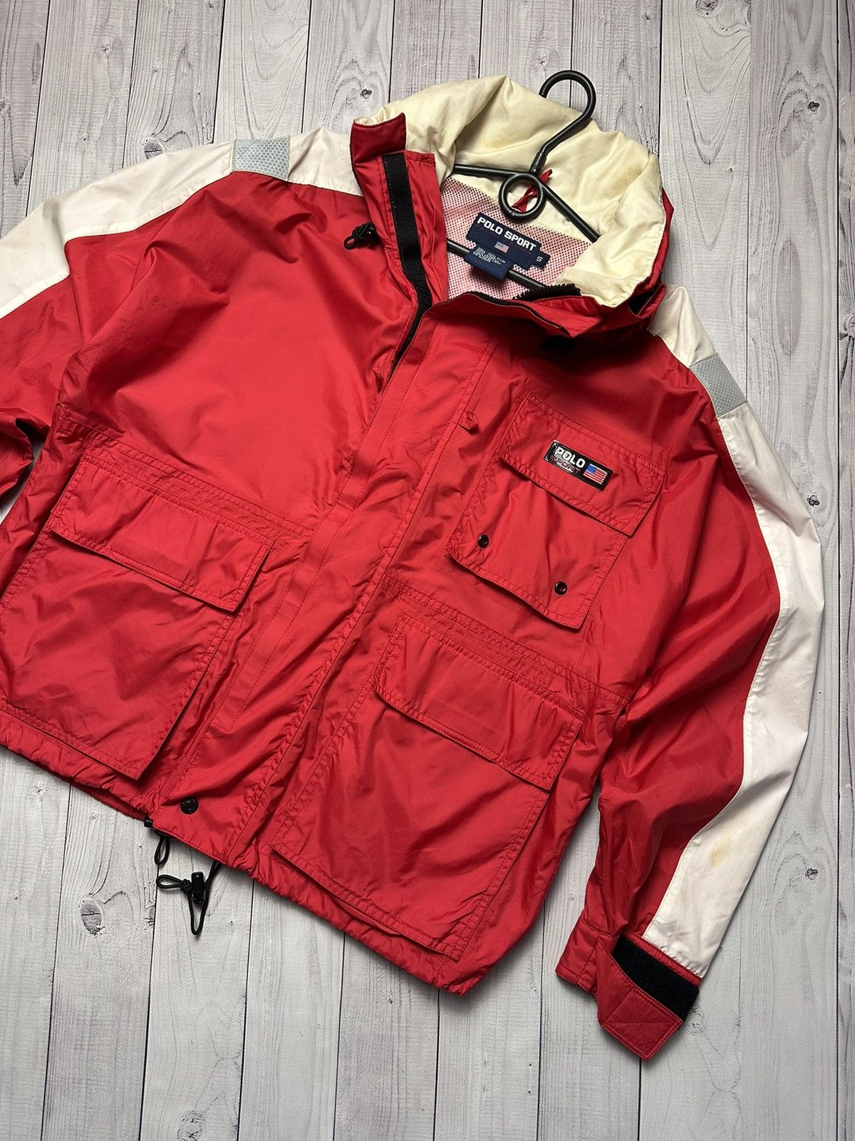 Vintage Vintage Polo sport jacket size S/M red Size US XS / EU 42 / 0 - 2 Thumbnail