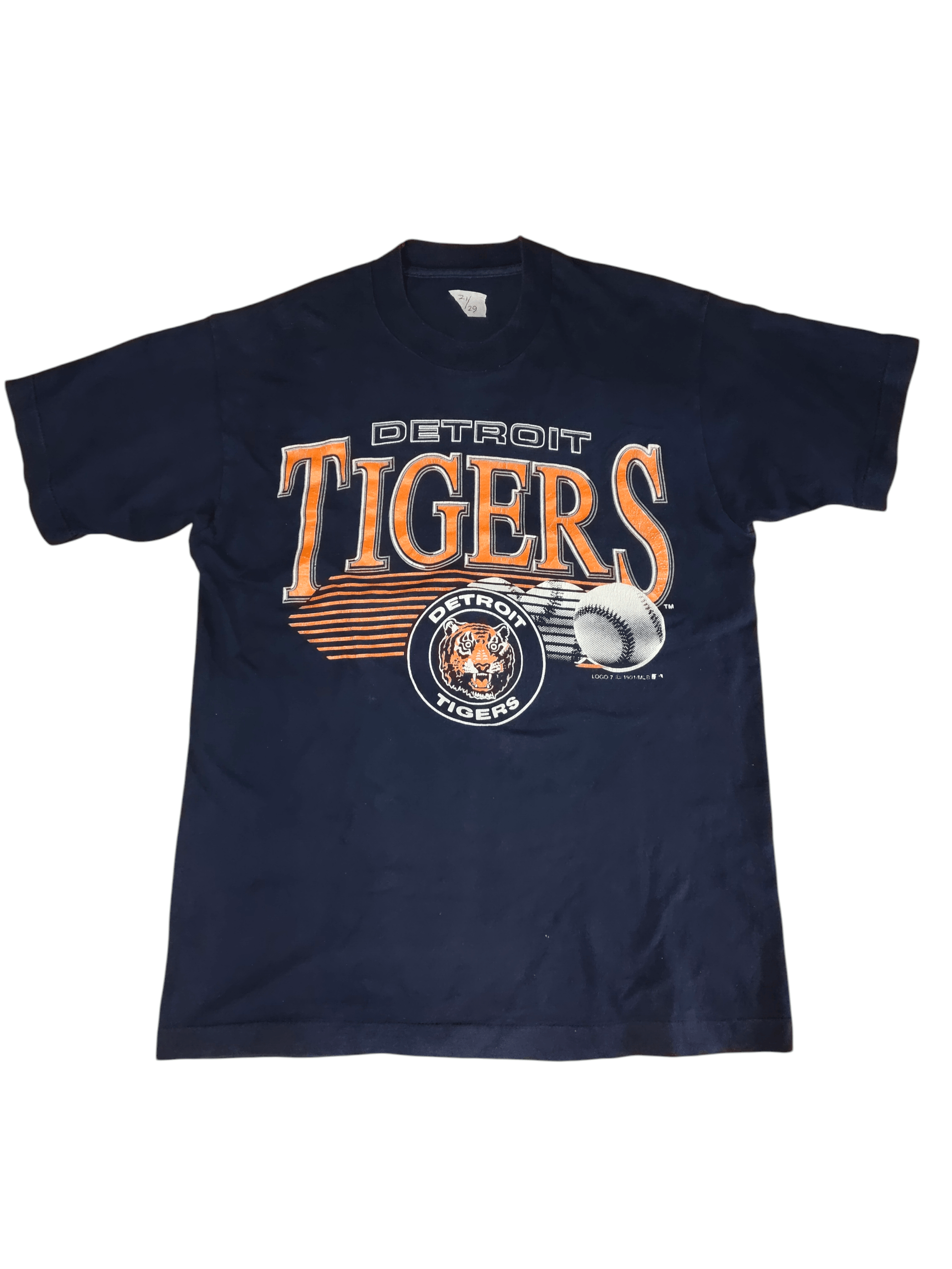 MLB Vintage 90's MLB DETROIT TIGERS x LOGO 7 Size US M / EU 48-50 / 2 - 1 Thumbnail