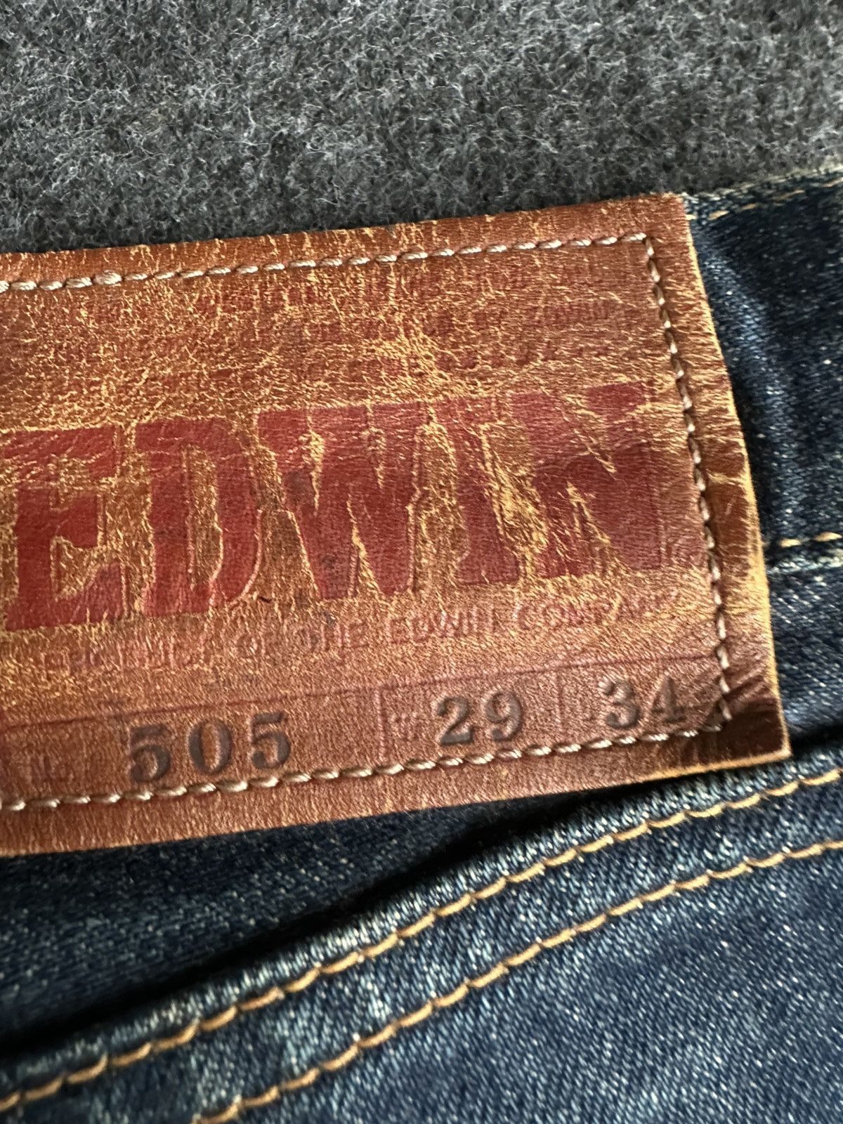 Edwin Vintage Edwin 505 Selvedge Washed Denim 29x32 D839 Size US 29 - 8 Thumbnail