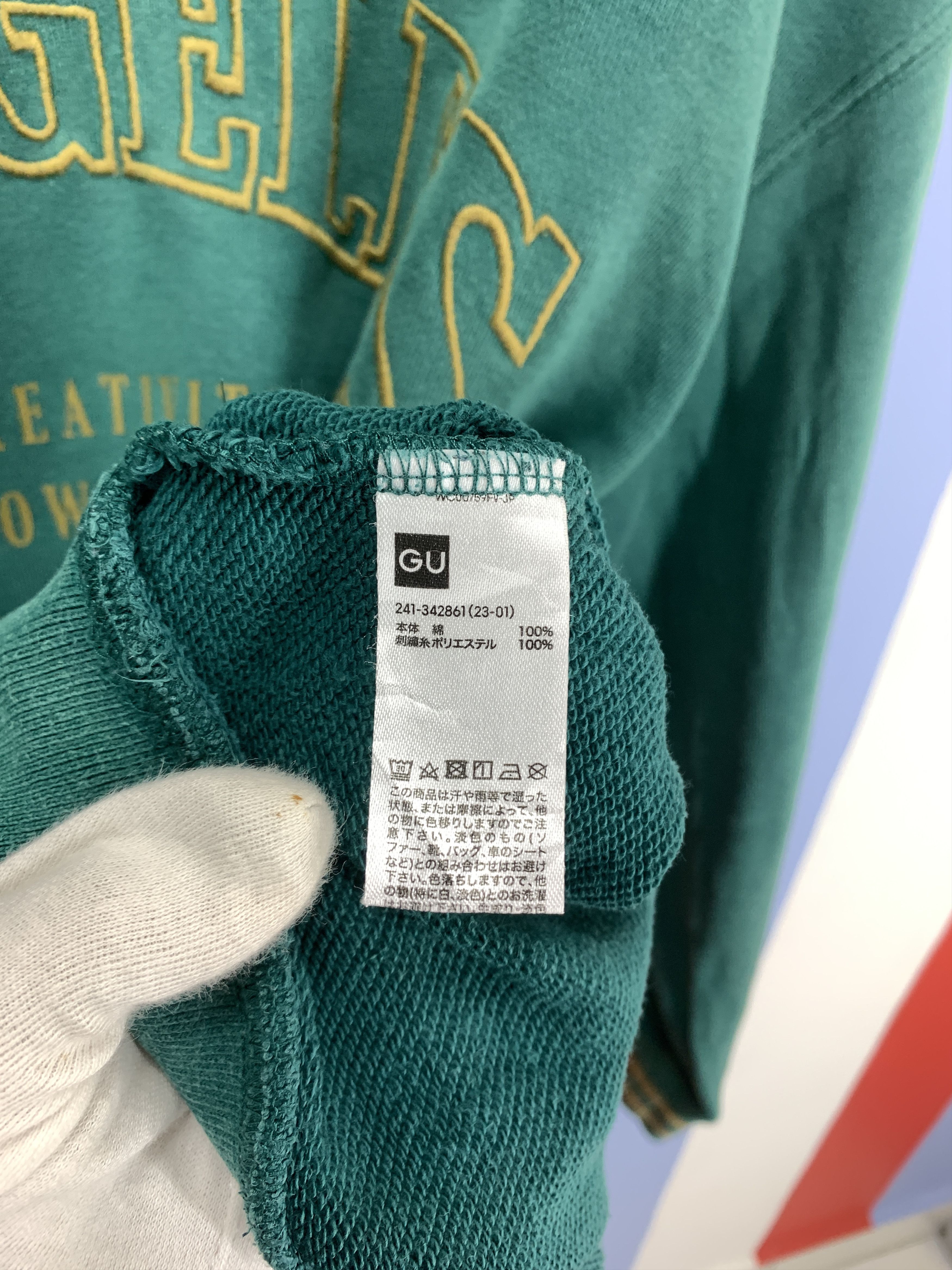GU LOS ANGELES Crew Neck Sweatshirt #2203/21 Size US XL / EU 56 / 4 - 5 Thumbnail