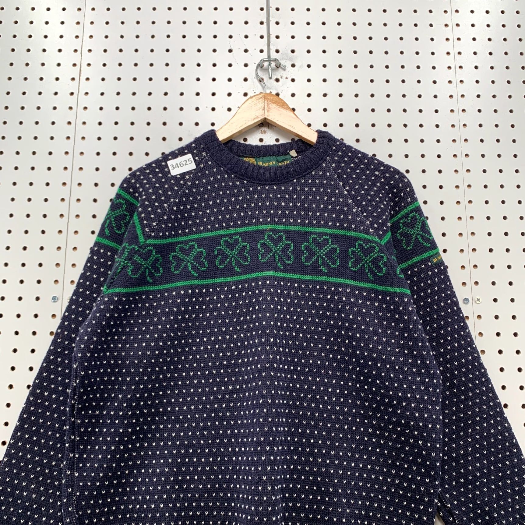Vintage VINTAGE Blarney Sweater Shirt Mens Large Blue Ireland 22x27 Wool Pullover Crew Neck Knitted Knit Casual 20th Century Size US L / EU 52-54 / 3 - 5 Thumbnail