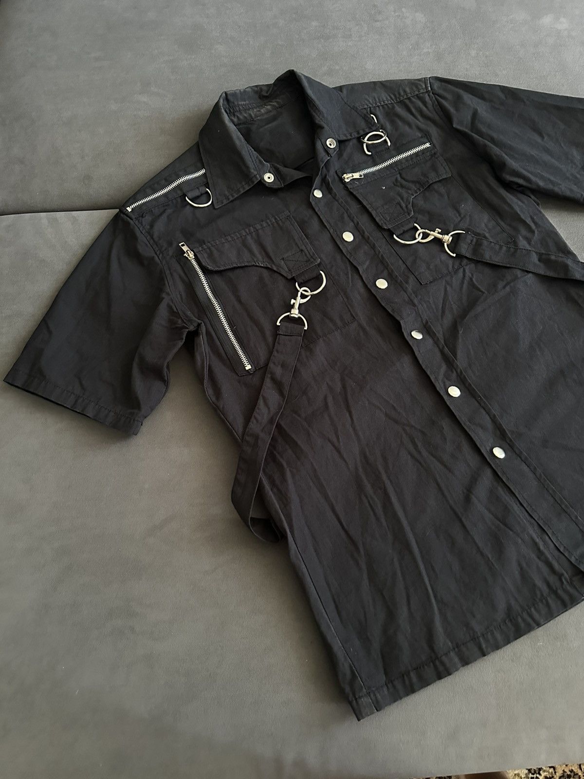 If Six Was Nine Opium shirt With chains, laces, and carabiners y2k Size US S / EU 44-46 / 1 - 2 Thumbnail
