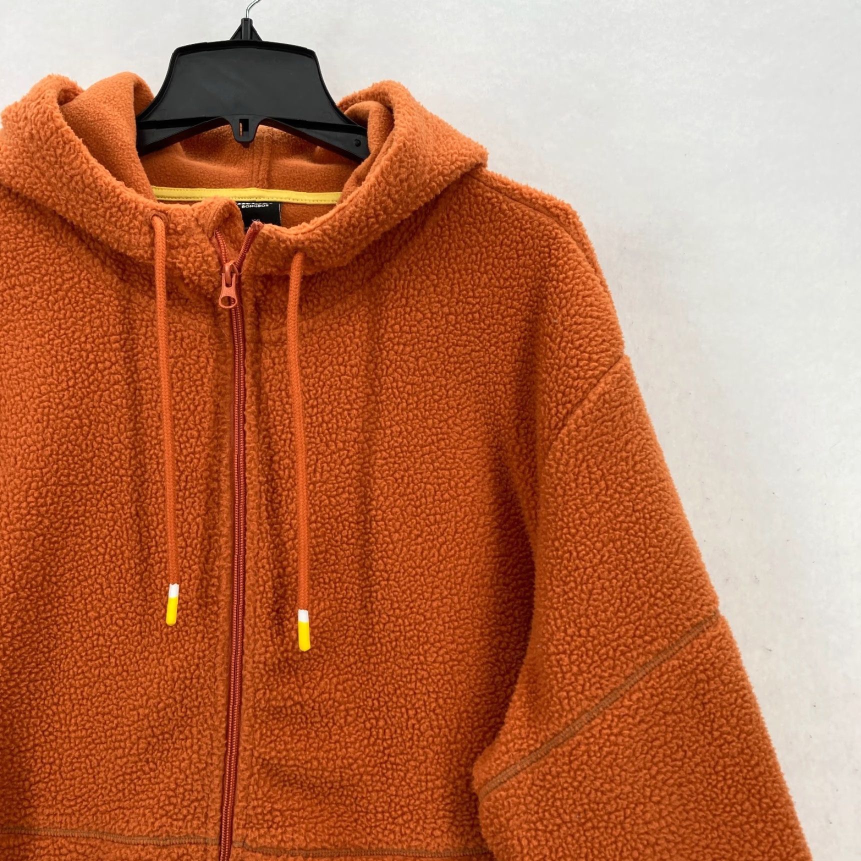 Bonobos Bonobos Fielder Fleece Full Zip Hooded Jacket Mens 2XL Burnt Orange Drawstring Size US XXL / EU 58 / 5 - 2 Thumbnail