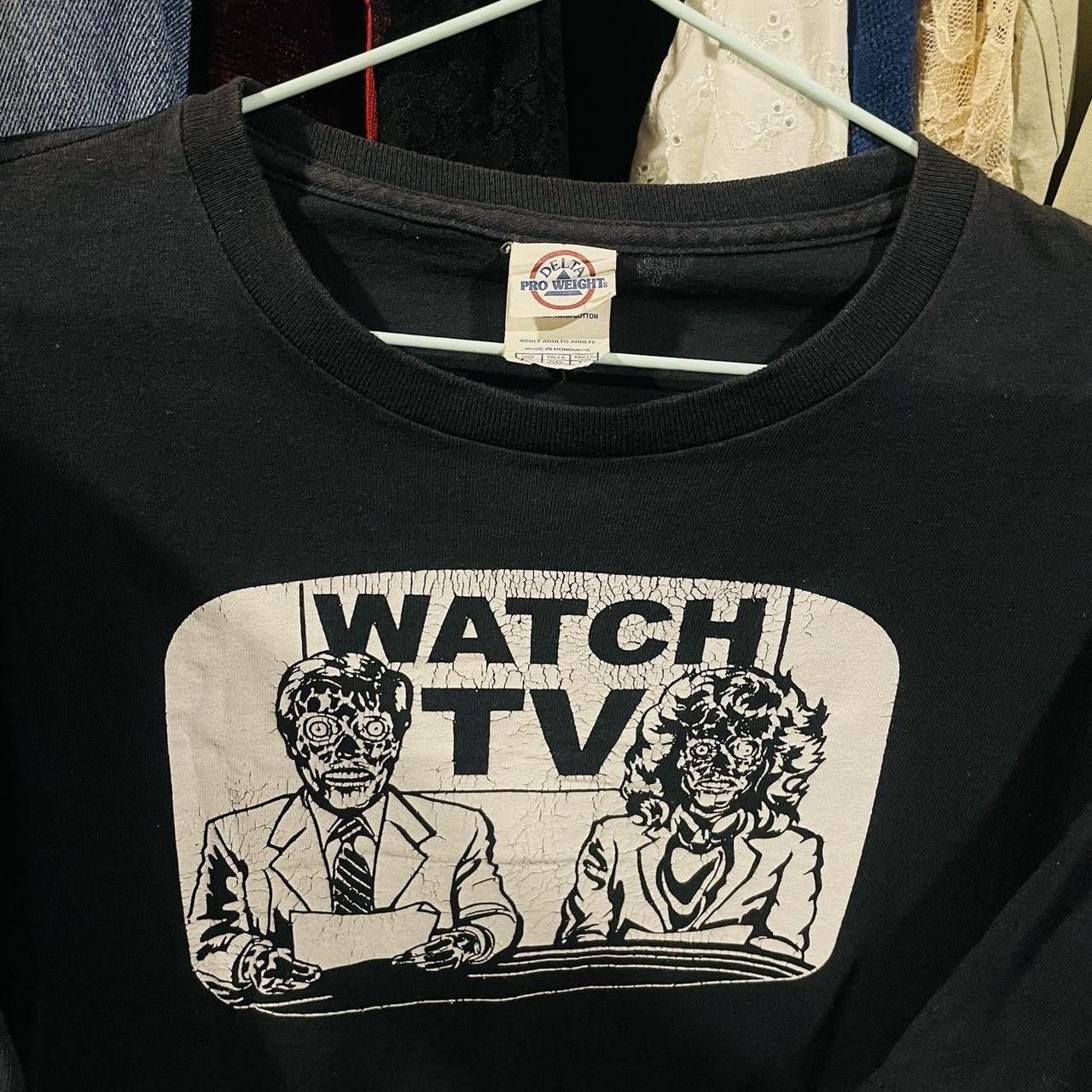 Vintage They Live (1988) Movie Promo Tee Size US XL / EU 56 / 4 - 4 Thumbnail