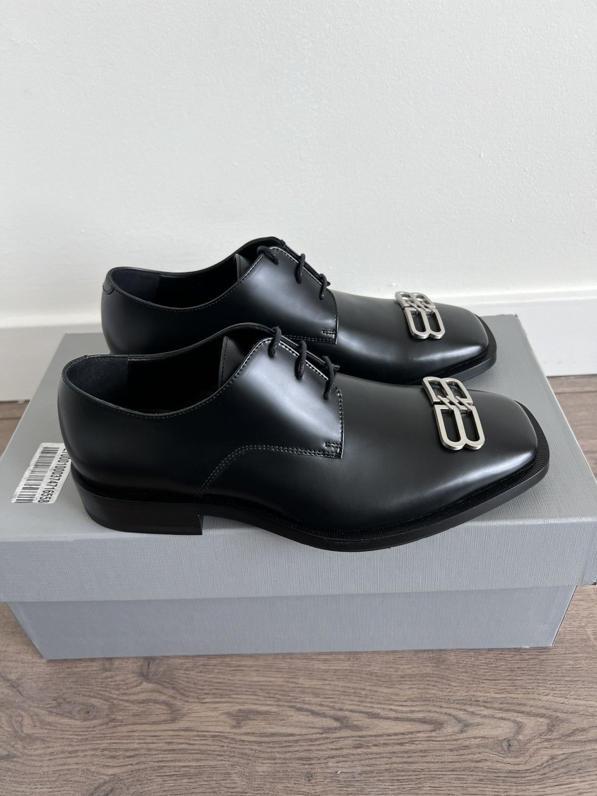 Balenciaga Balenciaga BB Icon Leather Derby Shoes 39 Size US 6 / EU 39 - 2 Thumbnail