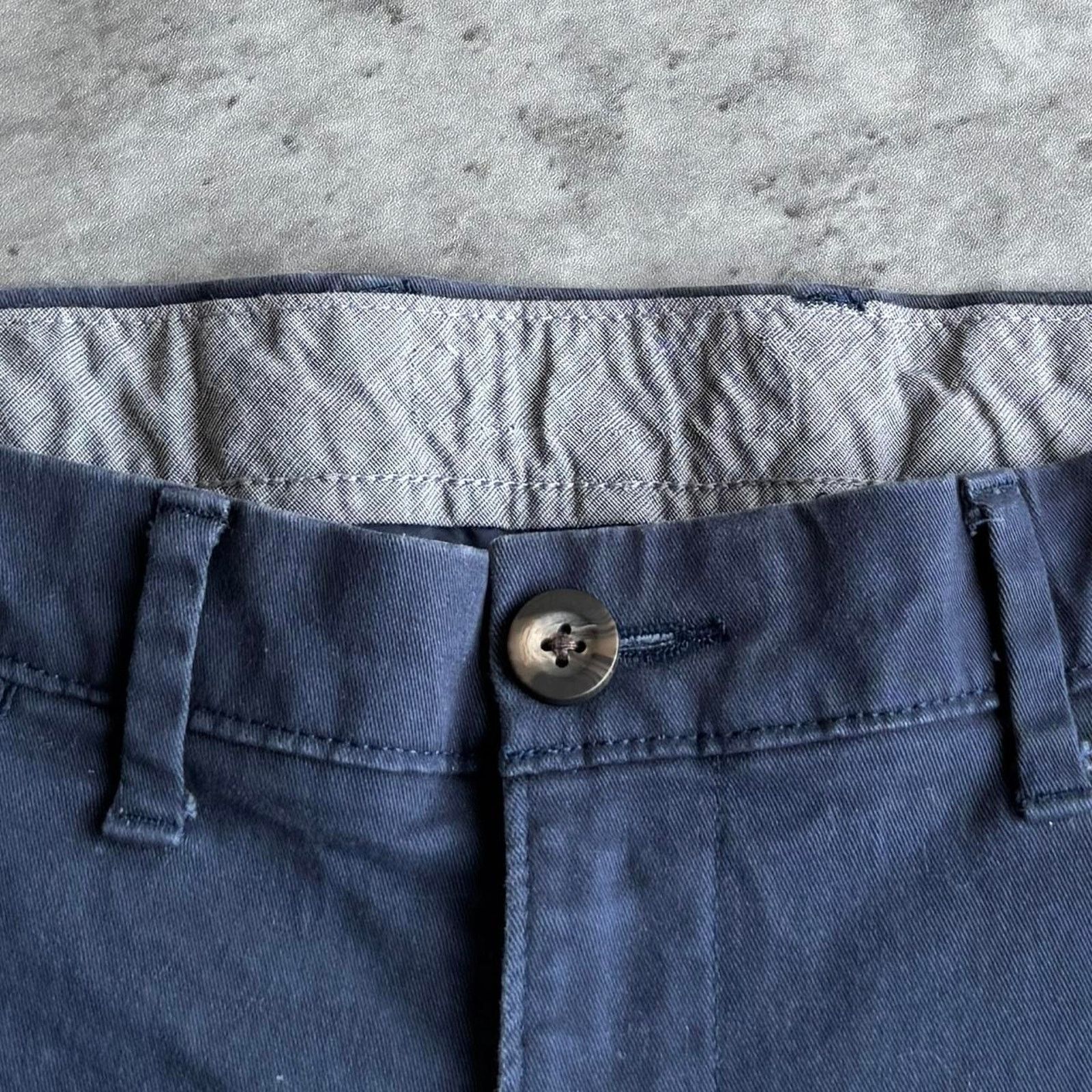 Japanese Brand × Vintage Vintage Y2K Faded Navy Essential Chino Dress Pants Size US 32 / EU 48 - 3 Thumbnail
