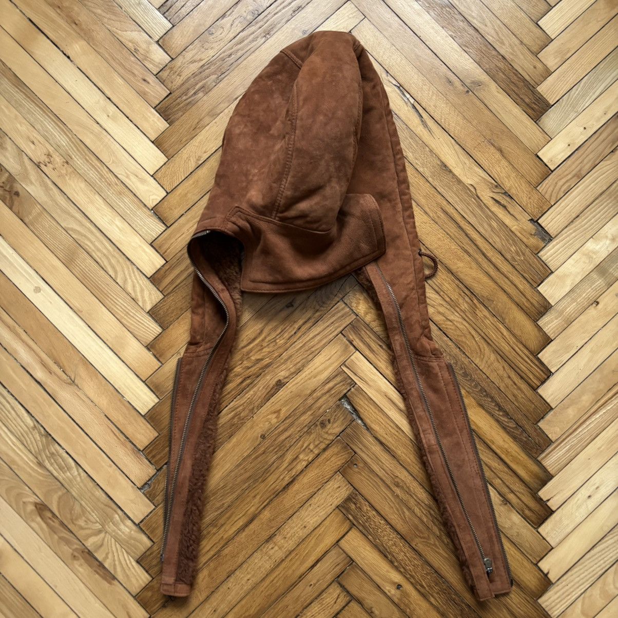 20471120 × Le Grande Bleu (L.G.B.) Vintage removable hood made of natural sheep wool Size ONE SIZE - 5 Thumbnail