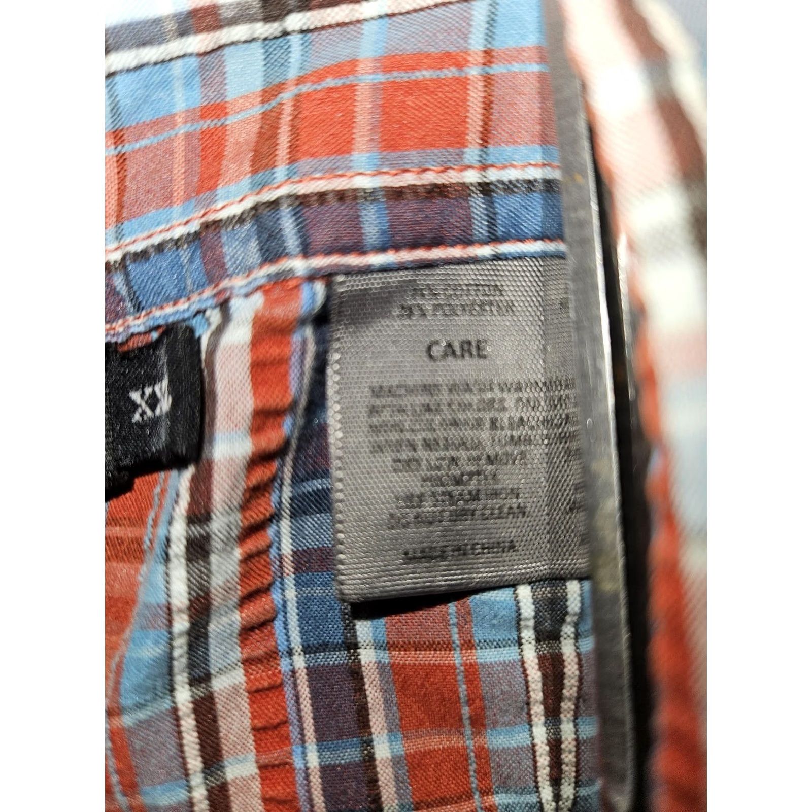 Vintage REI Shirt Mens 2XL Plaid Button Up Short Sleeve Outdoor Red Blue Pocket Hiking Size US XXL / EU 58 / 5 - 8 Thumbnail