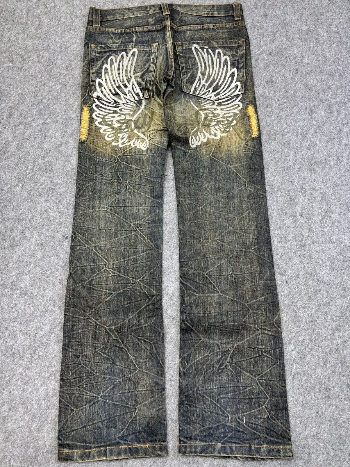 Seditionaries KUI Flare Rusty Mudwash Distressed Denim F869 Size US 32 / EU 48 - 16 Thumbnail