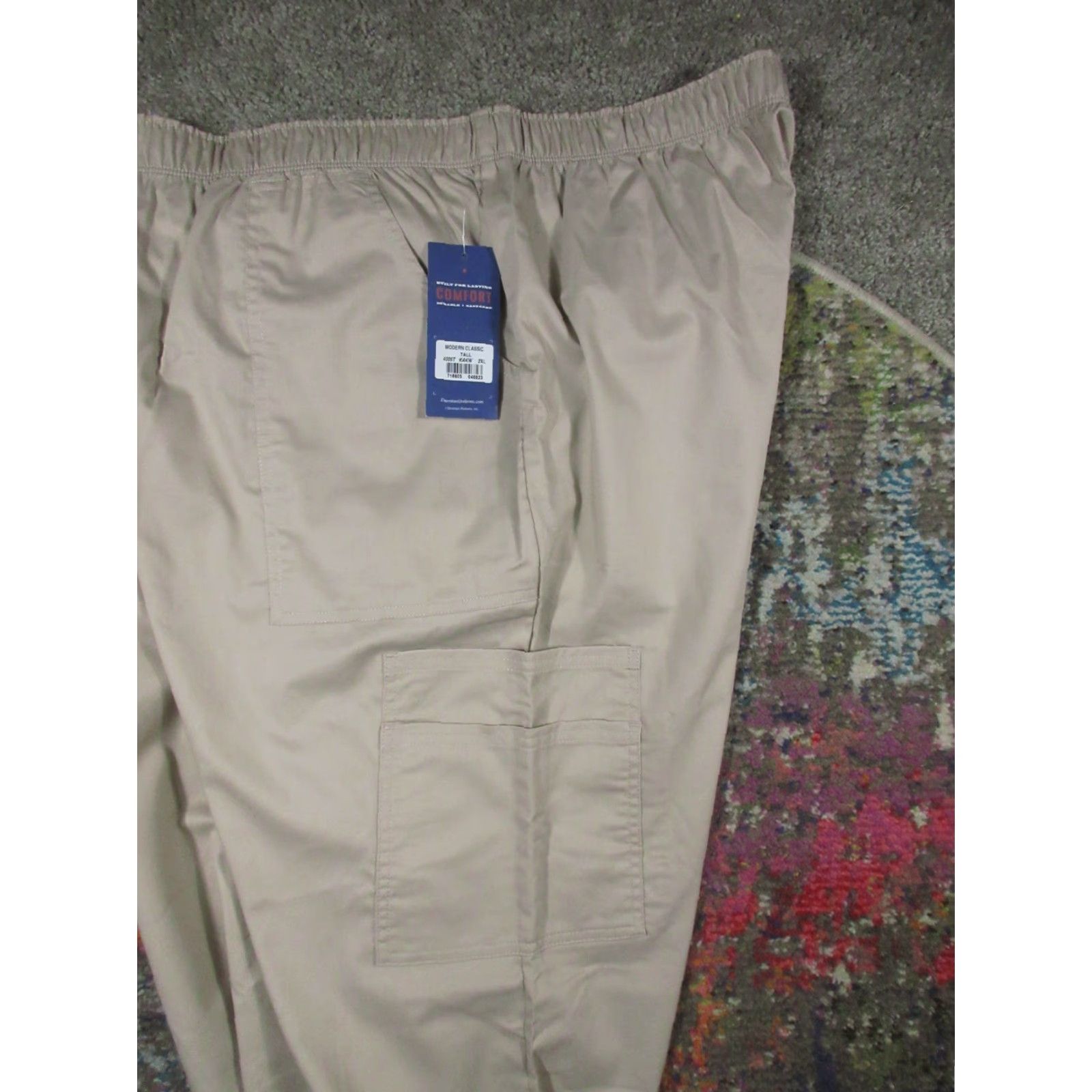 Cherokee Cherokee Scrub Pants Men 2XL Tall Beige Modern Classic NWT NEW Quality Cotton Blend Medical Workwear Size US 39 - 5 Thumbnail