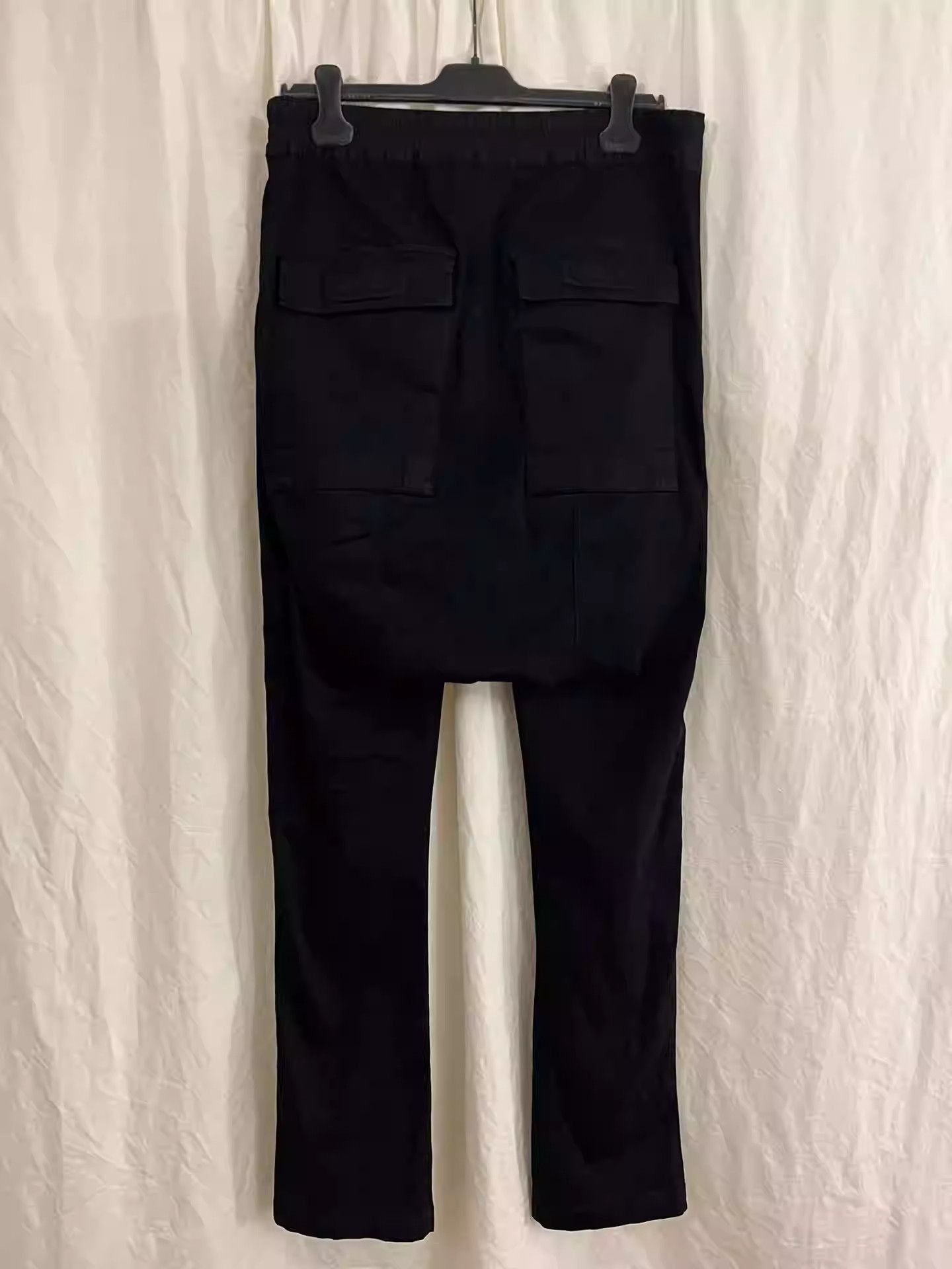 Rick Owens Rick Owens 14fw berlin drop crotch straight-leg pants-2505 Size US 32 / EU 48 - 2 Thumbnail
