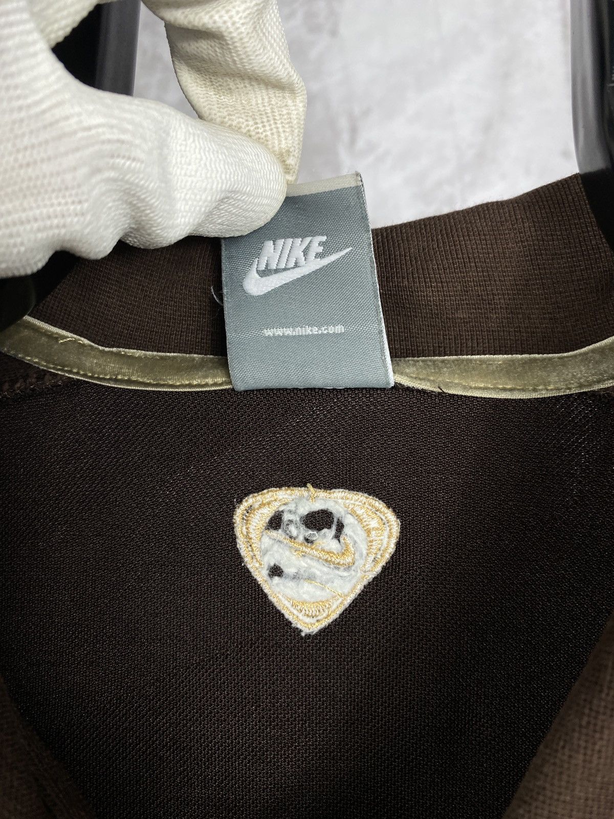Nike × Vintage Ronaldinho Nike brown zip hoodie stars soccer football y2k Size US M / EU 48-50 / 2 - 14 Thumbnail