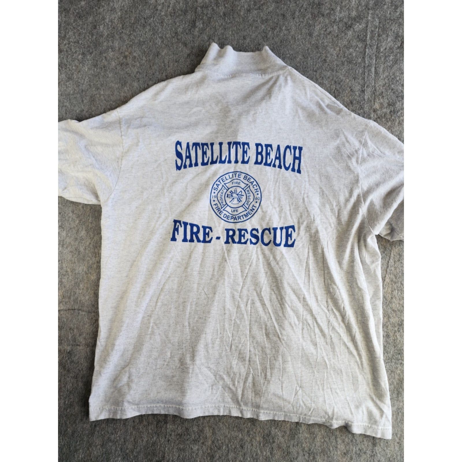 Vintage VINTAGE Stedman Polo Shirt Fire & USA Beach XL Gray Men XL Shirts Size US XL / EU 56 / 4 - 6 Thumbnail