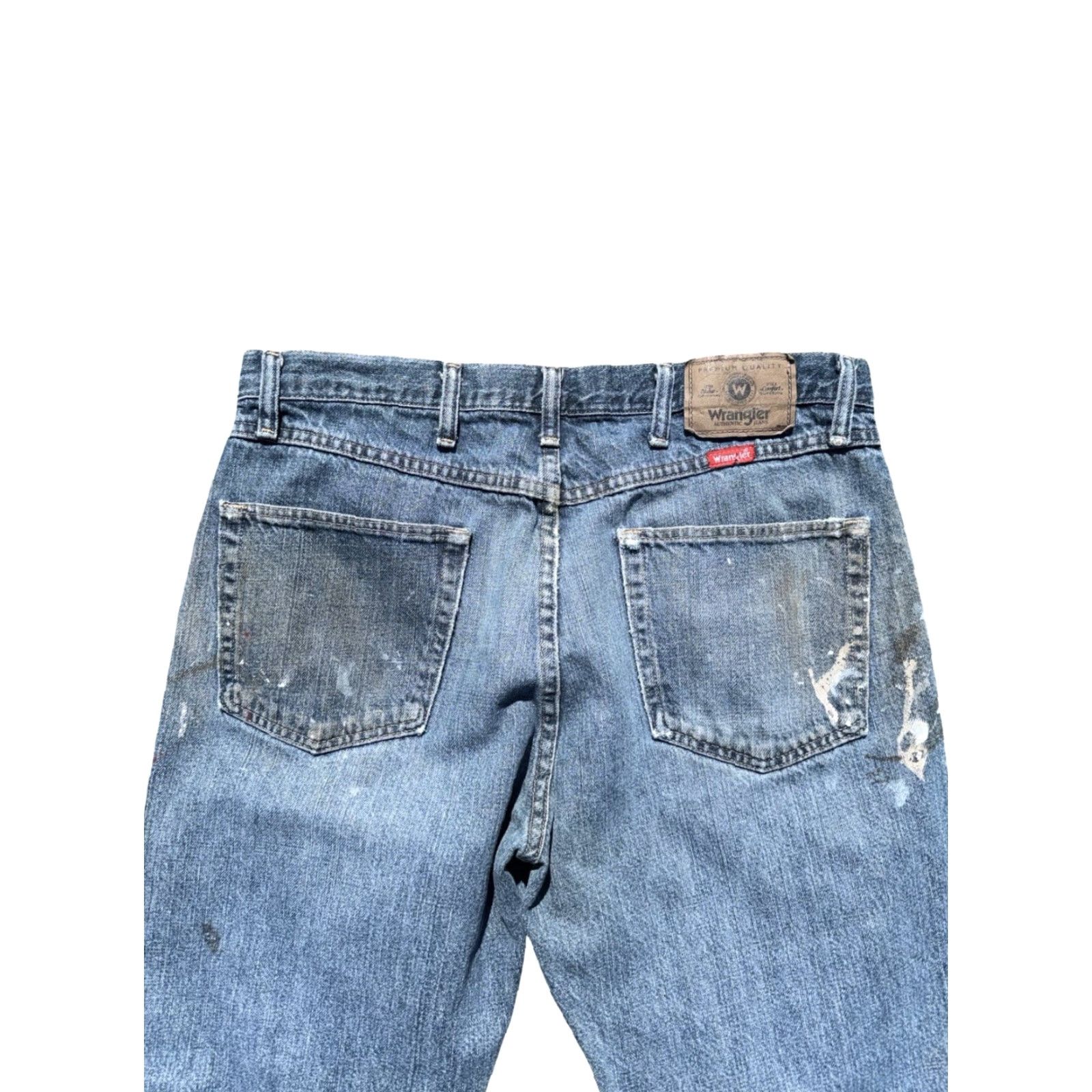Wrangler VINTAGE Wrangler Jeans 90s Distressed Light Wash Blue 34x32 Men Straight Size 34 32 Size US 34 / EU 50 - 3 Thumbnail