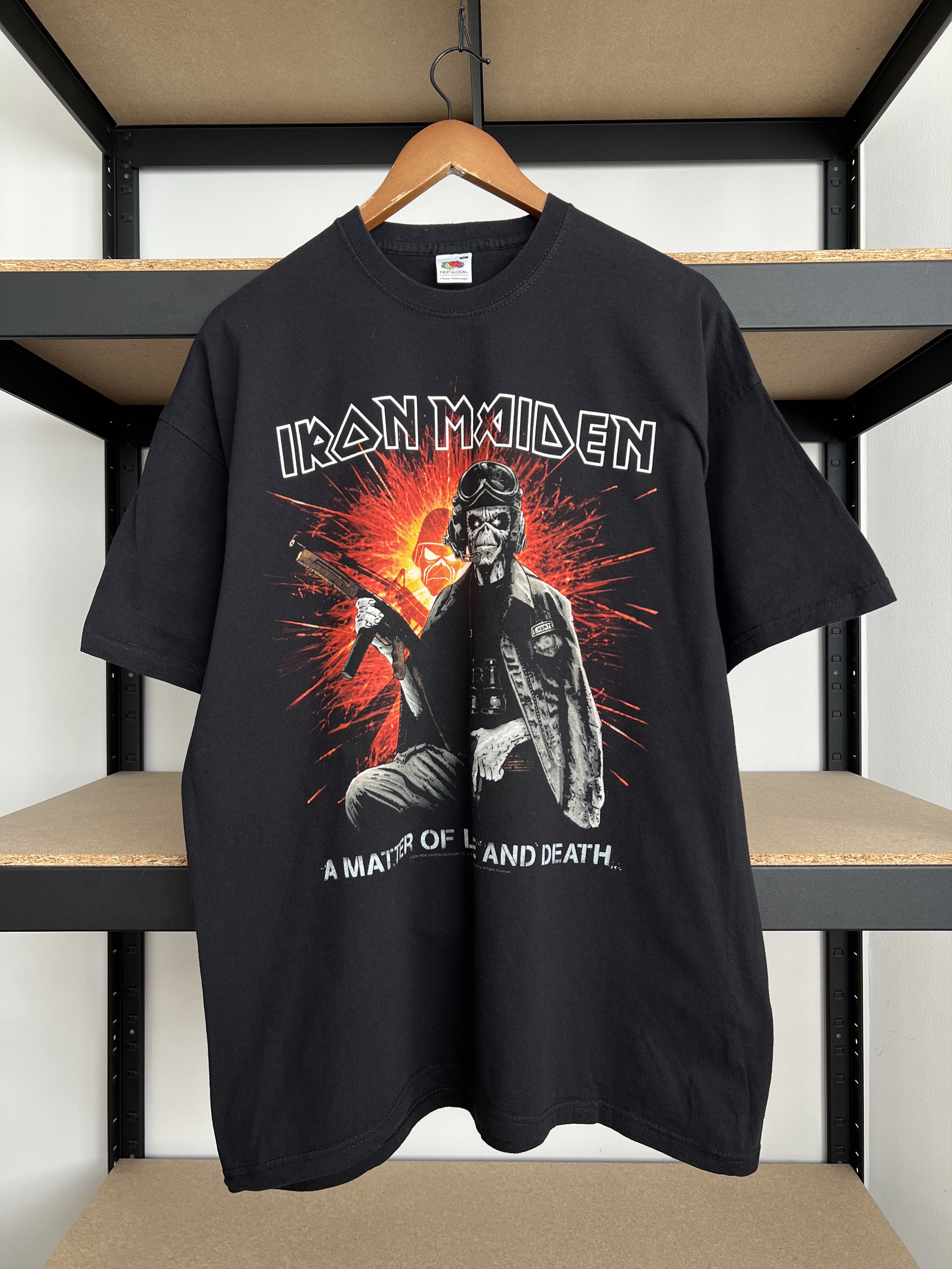 Band Tees Vintage 2006 Iron Maiden A Matter Of Life And Death T-shirt Size US XL / EU 56 / 4 - 3 Thumbnail