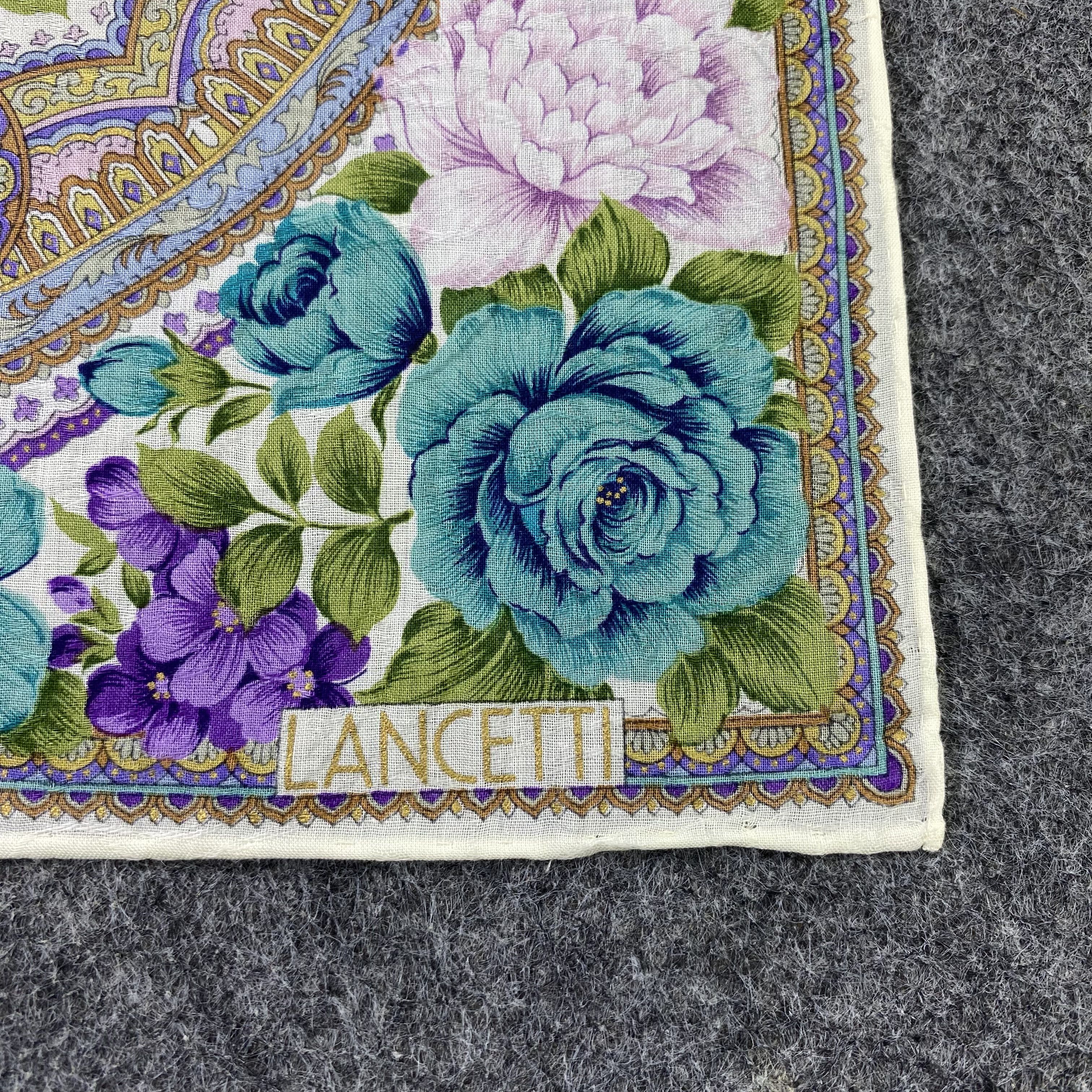 Lui di Lancetti Lancetti Handkerchief Neckerchief Bandana-B1612 Size ONE SIZE - 7 Thumbnail