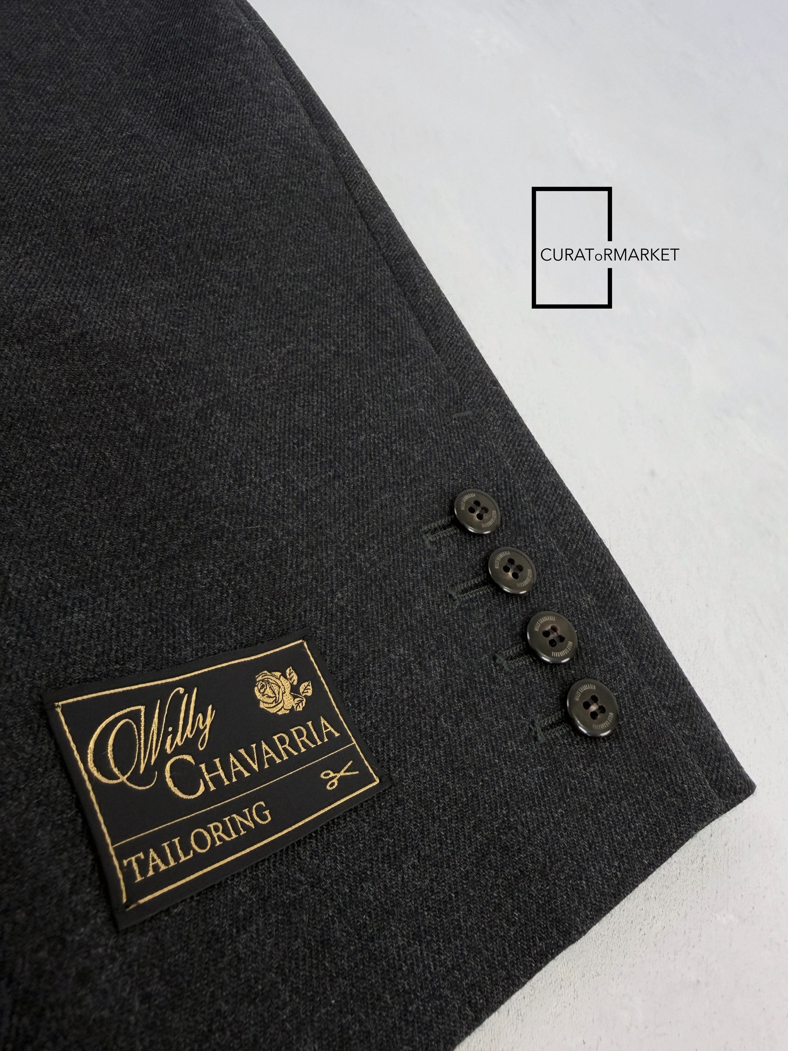 Willy Chavarria Runway Oversized Tailoring Wool Chuco Blazer Tarantula FW25 Size US S / EU 44-46 / 1 - 12 Thumbnail