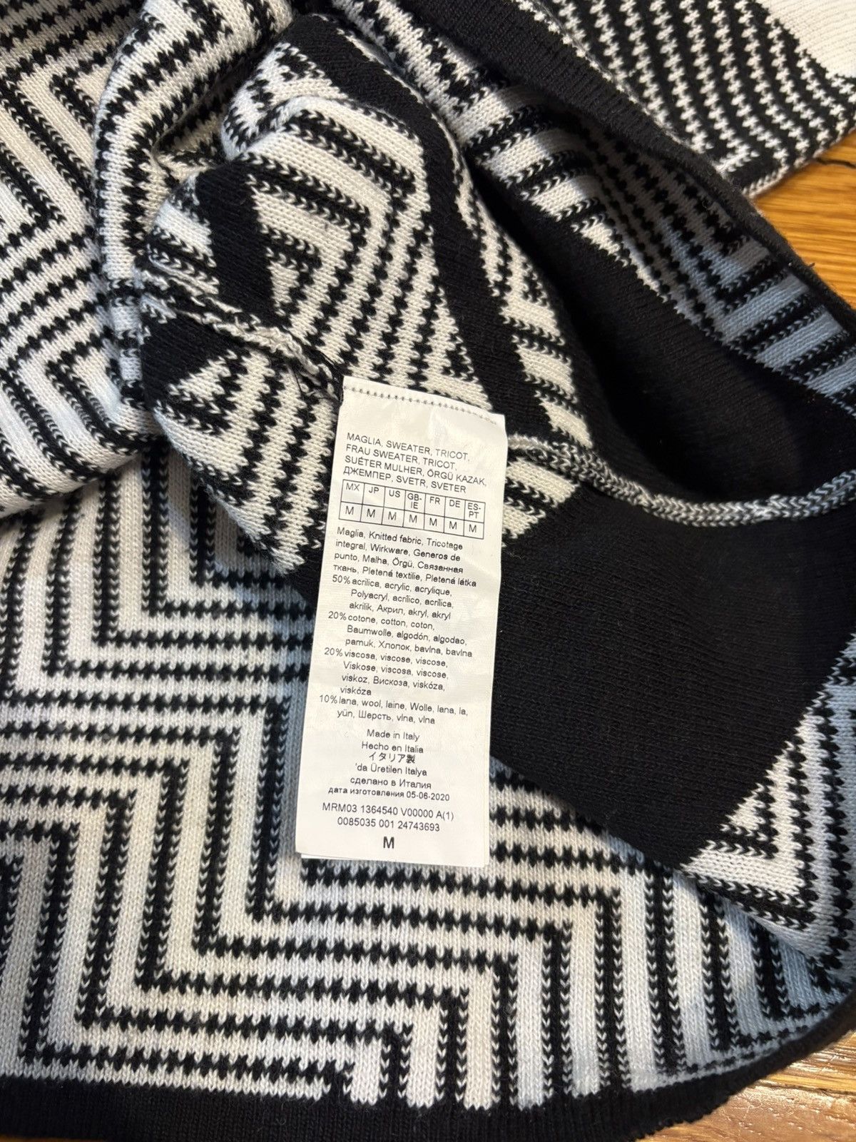 Marina Rinaldi Max Mara Black & White sweater Size M / US 6-8 / IT 42-44 - 5 Thumbnail