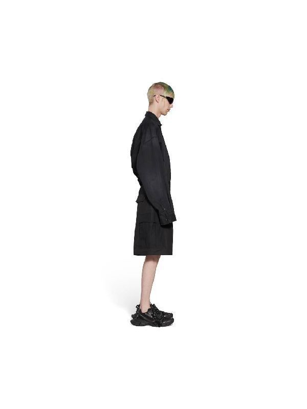 Balenciaga o1bcso1str0425 Cargo Shorts in Black Size US 30 / EU 46 - 4 Thumbnail