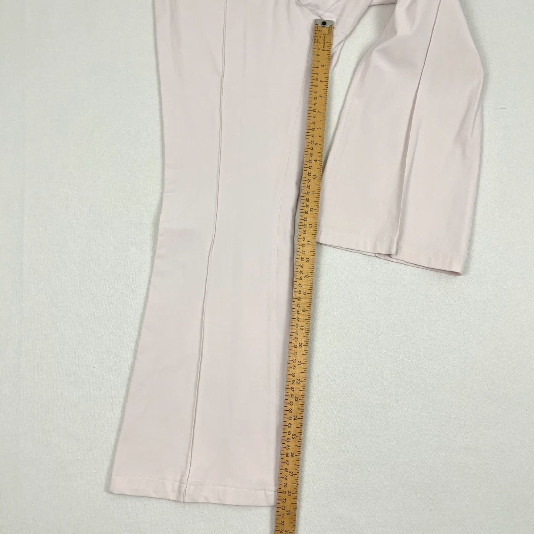 Veronica Beard VERONICA BEARD Pants Women Sz 8 W31 L29 Pink Seamed Front Wide Flare Career Work Size 30" / US 8 / IT 44 - 4 Thumbnail