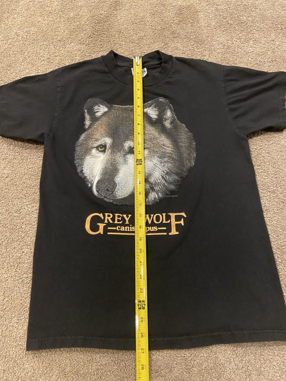 Hanes 90s Gray Wolf Nature Wildlife T Shirt Size US M / EU 48-50 / 2 - 5 Thumbnail