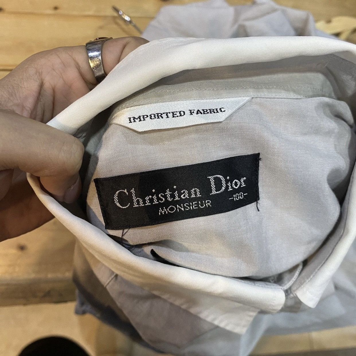 Christian Dior Monsieur Vintage Christian Dior Monsieur Striped Winchester Shirt Size US L / EU 52-54 / 3 - 10 Thumbnail