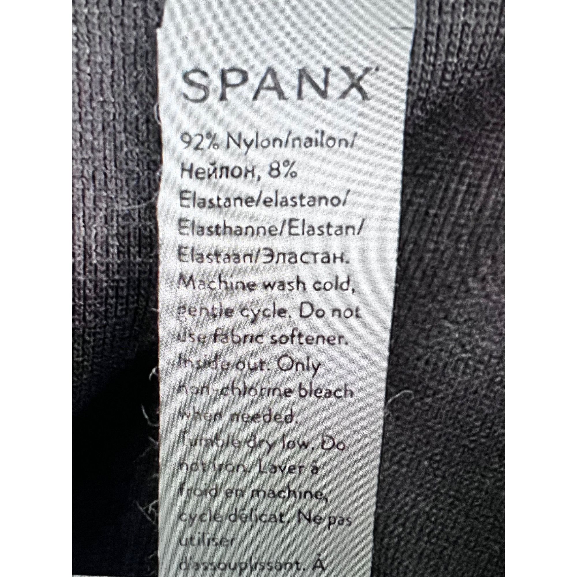 Spanx SPANX Black Gray Haze Look at Me Now Seamless Track Stripe L Size 24" / US 00 / IT 34 - 5 Thumbnail