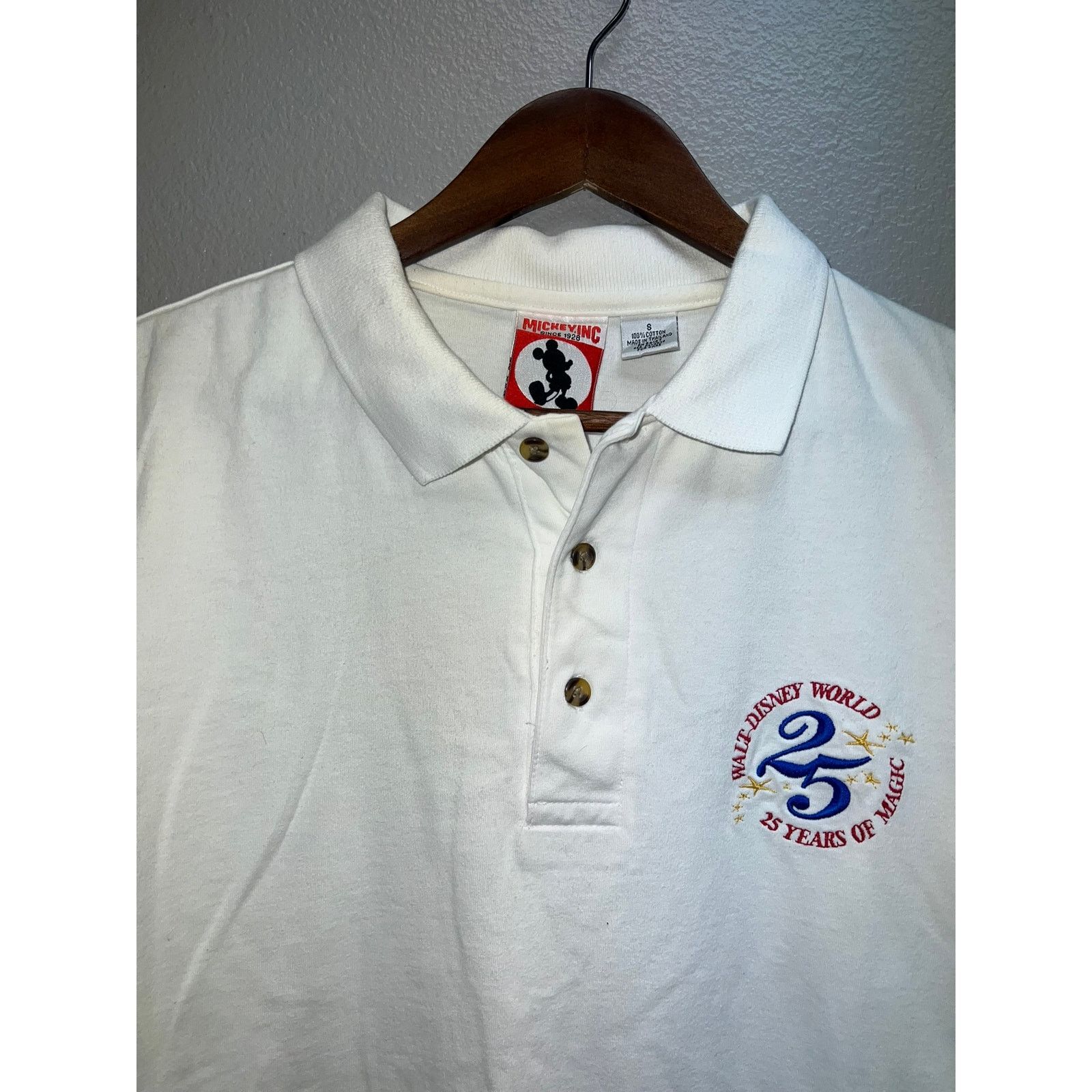 Vintage Vintage Walt Disney World Polo Shirt 25 Years Mickey Small Size US S / EU 44-46 / 1 - 2 Thumbnail