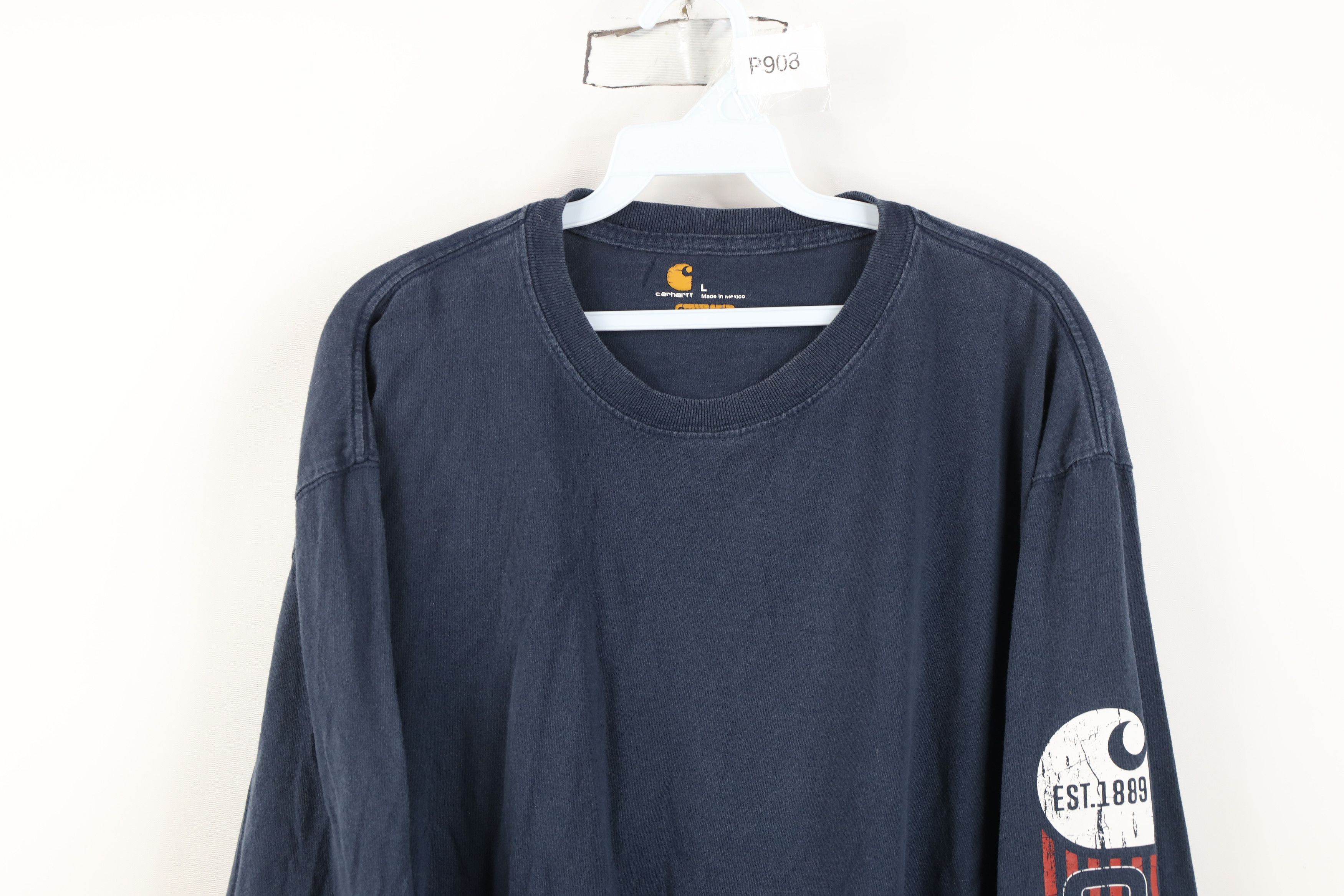 Carhartt Y2K Carhartt Spell Heavyweight Long Sleeve T-Shirt Cotton Size US L / EU 52-54 / 3 - 2 Thumbnail