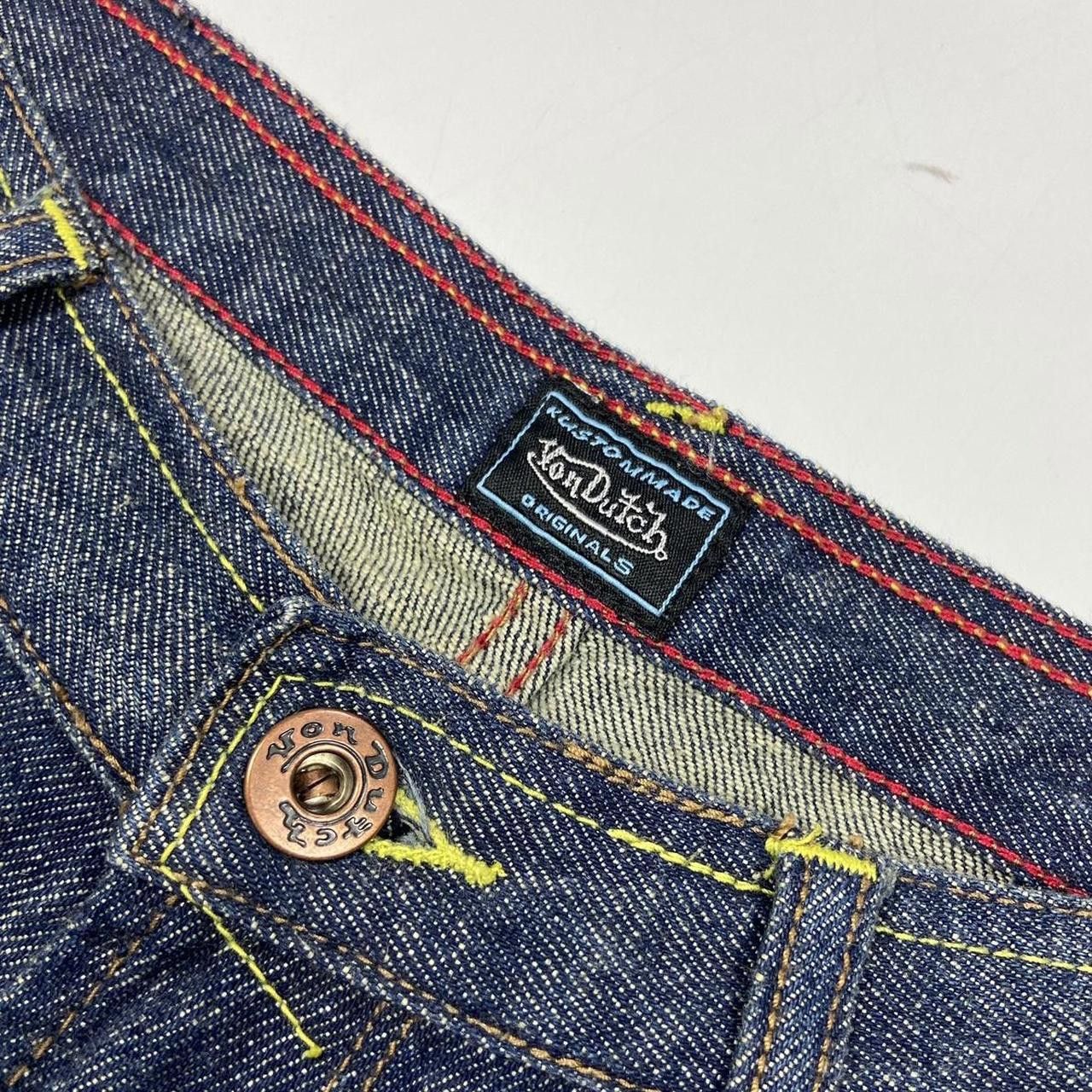 Von Dutch Von Dutch Flared Spell Out Denim Jeans Size 27" / US 4 / IT 40 - 4 Thumbnail