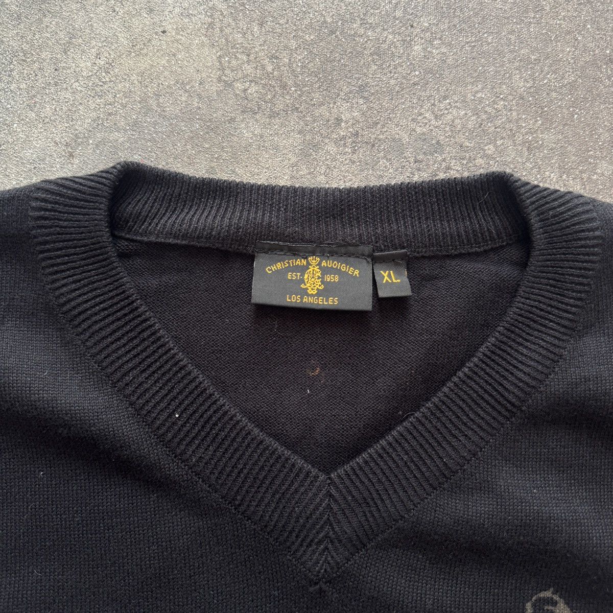 Ed Hardy Christian Audigier (Ed Hardy) Y2K Rhinestones Sweater Vest Size US XL / EU 56 / 4 - 9 Thumbnail