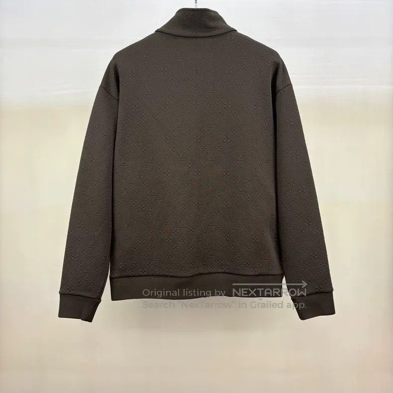 Louis Vuitton Louis Vuitton SS 24 brown embossed full logo jacket Size US XL / EU 56 / 4 - 2 Thumbnail