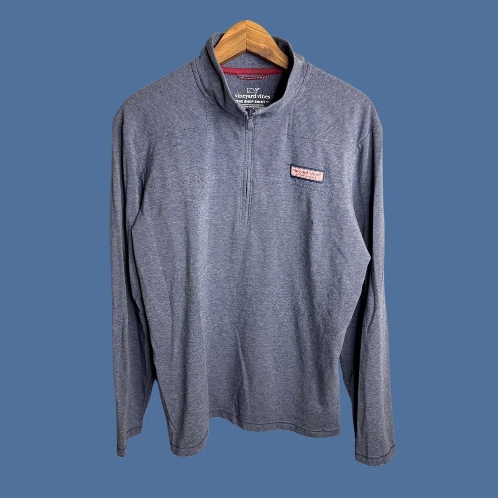 Vineyard Vines Vineyard Vines Shep Shirt Sweatshirt Mens M Blue 1/4 Zip Pullover Logo Size US M / EU 48-50 / 2 - 1 Thumbnail