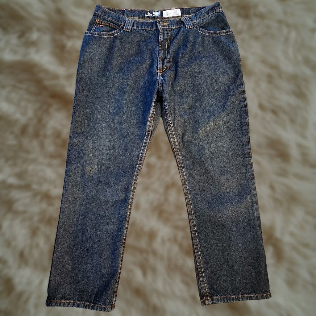 Vintage LAPCO FR Jeans Mens 40x32 Flame-Resistant Blue Style P-UNDM10 Thick Stitch Jeans Men 5-Pocket Straight Inseam 32 Casual Workwear Vintage: No Size US 40 / EU 56 - 1 Thumbnail