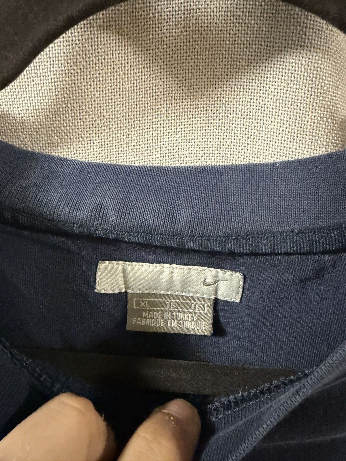 Nike Y2K Nike navy sweatshirt Size US L / EU 52-54 / 3 - 2 Thumbnail