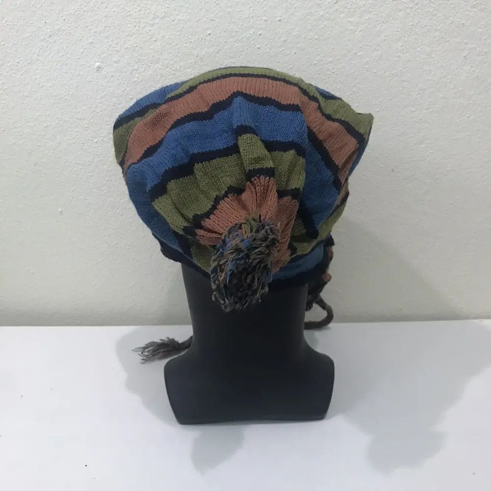 Japanese Brand Japanese Brand Stripe Earflap Beanie Hat Size ONE SIZE - 4 Thumbnail