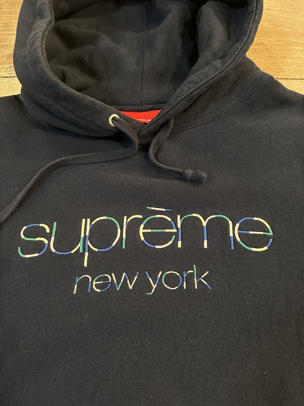 Supreme Supreme Multicolor classic logo hoodie | Grailed