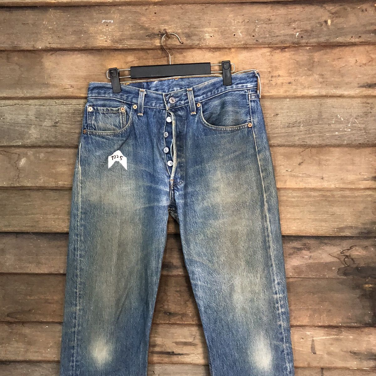 Levi's Levis Stauss & Co 501 Distressed Denim Pants #7325 Size US 32 / EU 48 - 2 Thumbnail